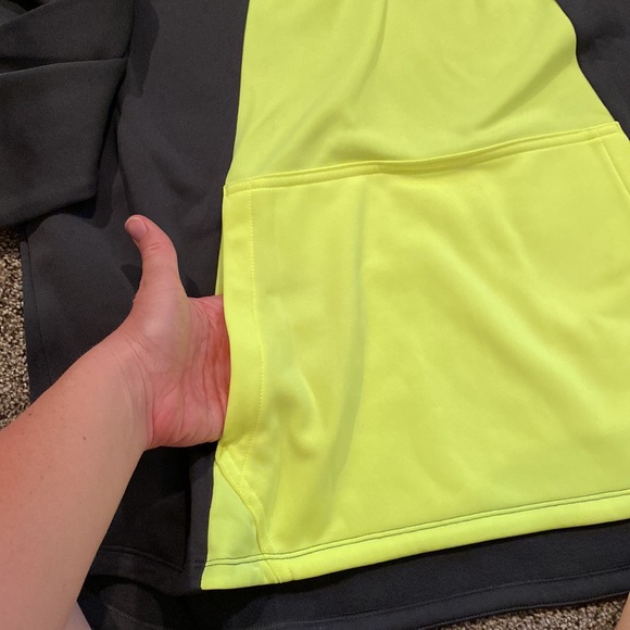 Women’s XL Grey & Lime Green Nike Hoodie - Picture 5 of 9